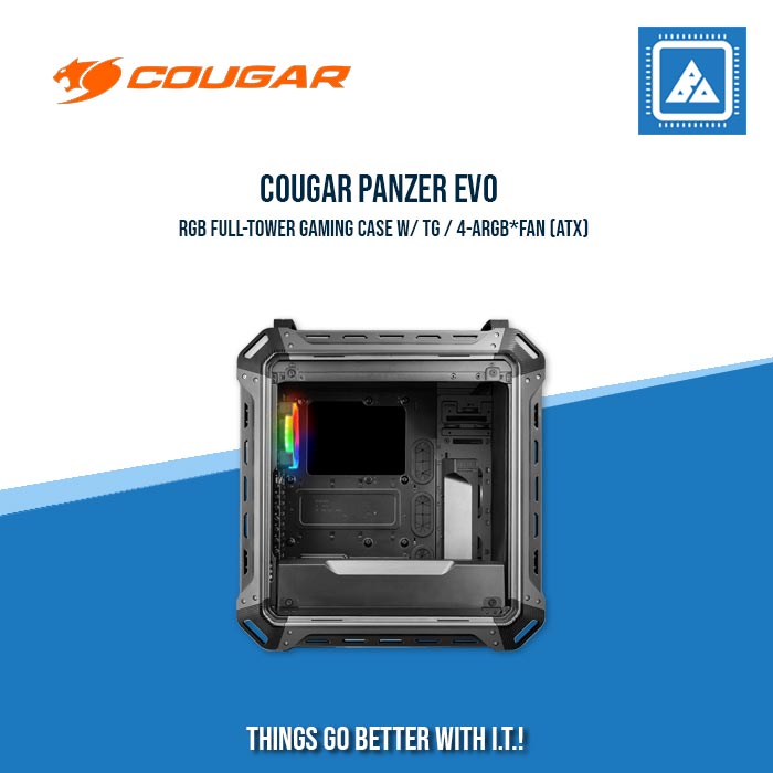 COUGAR PANZER EVO RGB BLACK ATX FULL TOWER RGB LED GAMING CASE WITH REMOTE COUGAR PANZER EVO RGB BLACK ATX FULL TOWER RGB LED GAMING CASE WITH REMOTE